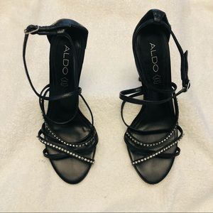 ALDO Women’s Black Strap Shoe - Size 36